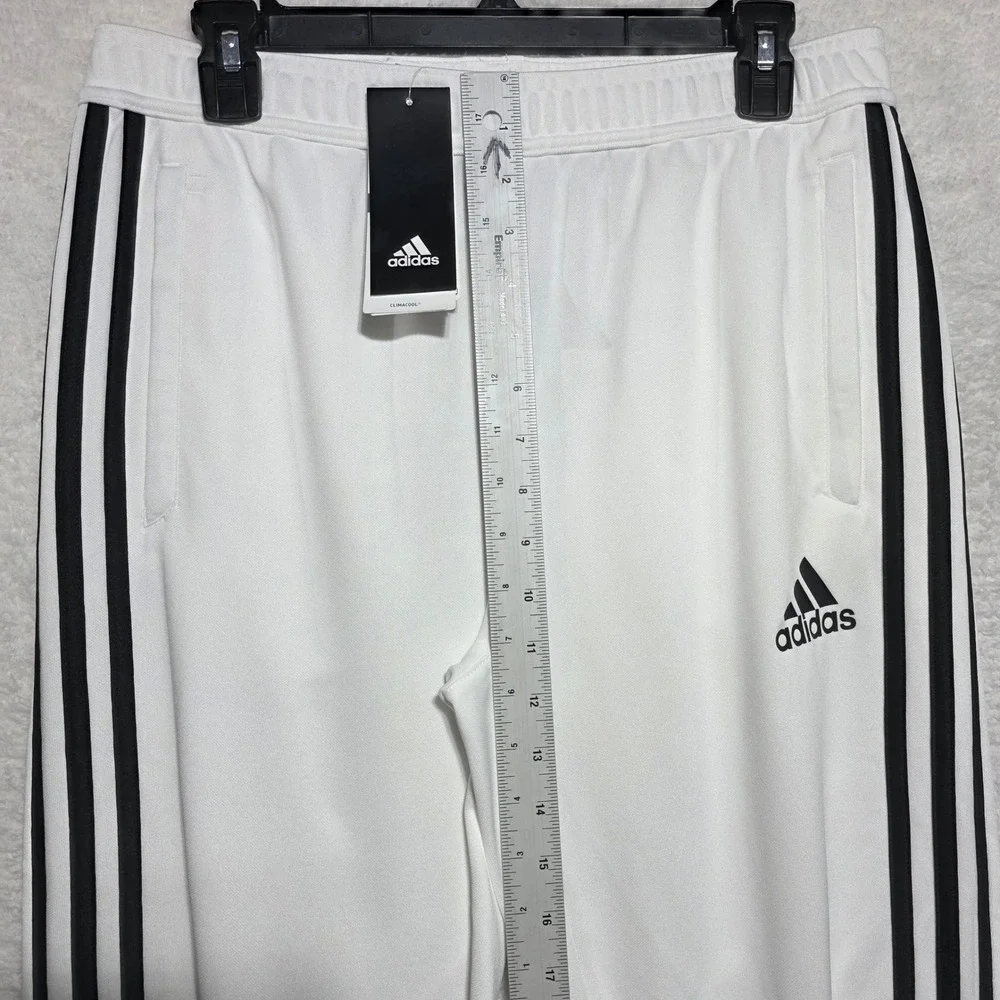 Adidas Climacool Youth XL Training Pants White Black Stripes NWT